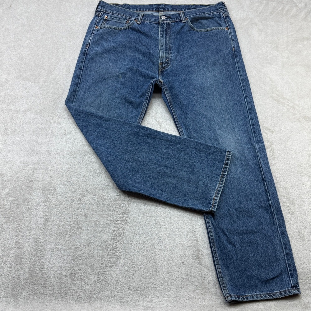 Levi's 505 Regular Fit Jeans Mens 38x30 Blue Denim Straight Leg